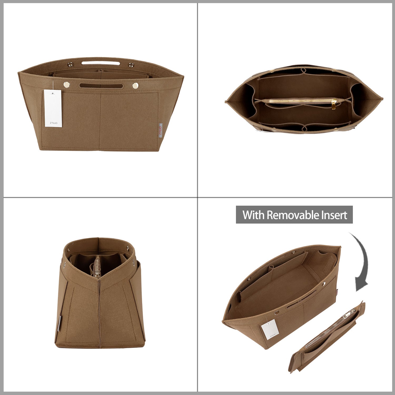 thumbnail: Tas Organizer Insert Voor Le Pliage - Opbergorganizer Voor Handtassen