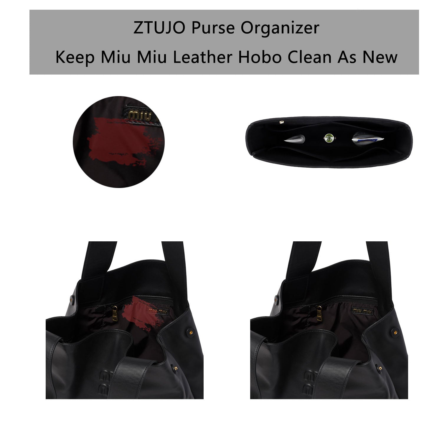 Premium High end version of Purse Organizer specially for Miu Miu