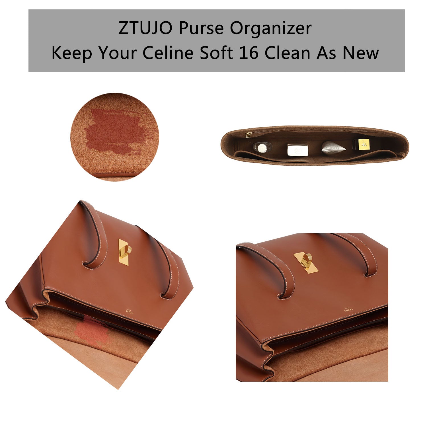 Premium High end version of Purse Organizer specially for Celine