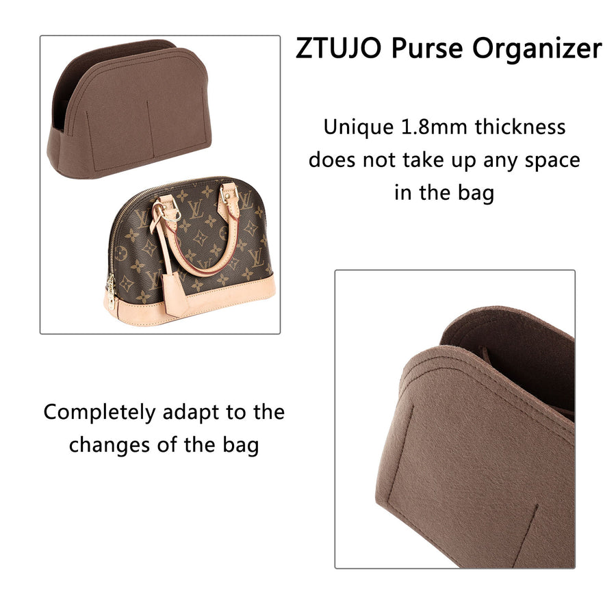 Purse Organizer Insert for Handbags, Silk Purse Organizer with Zipper, Silky Smooth, Bag Organizer for Speedy Neverfull Tote,onthego,Artsy, 6 Sizes(