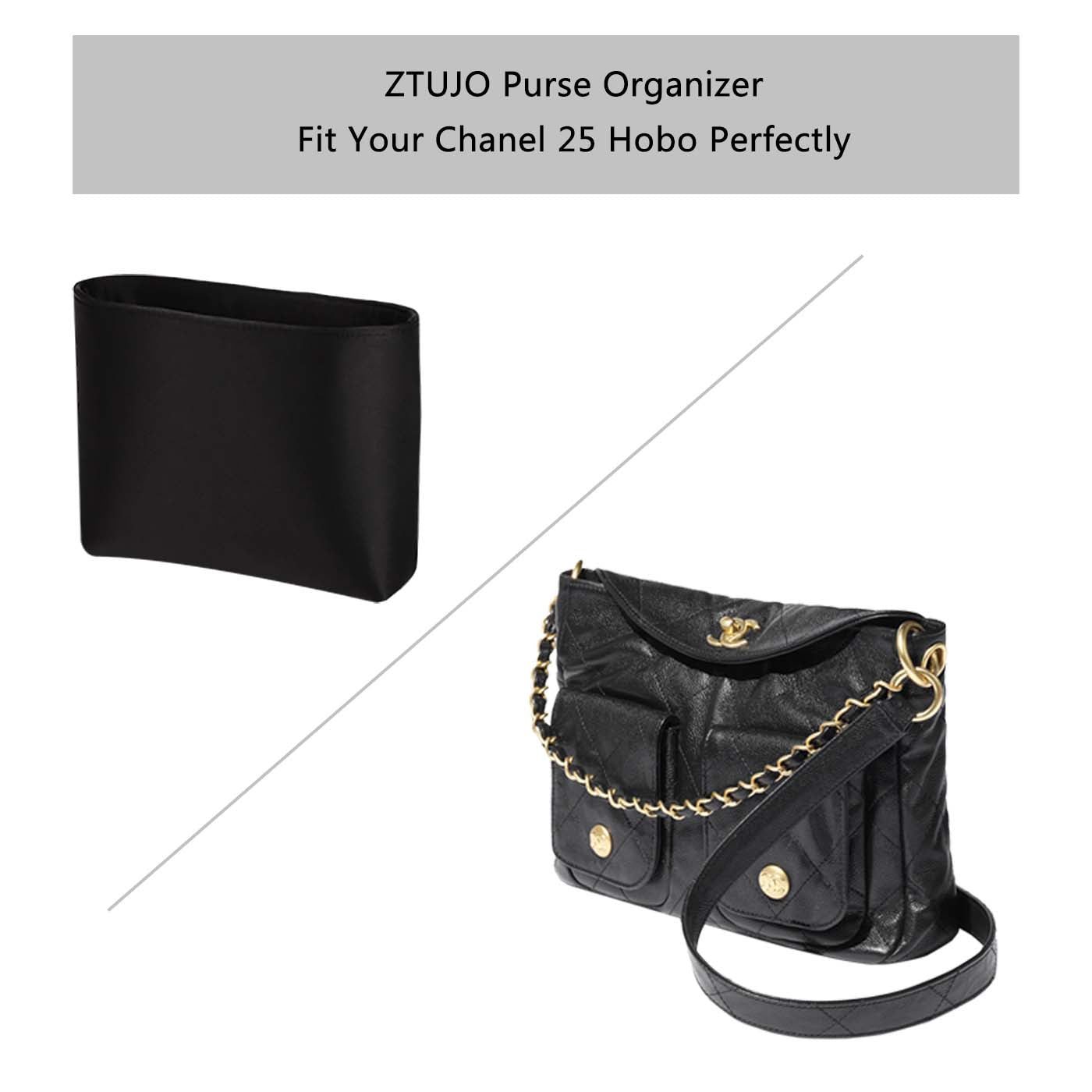 New High end Silks and Satins material version of Purse Organizer