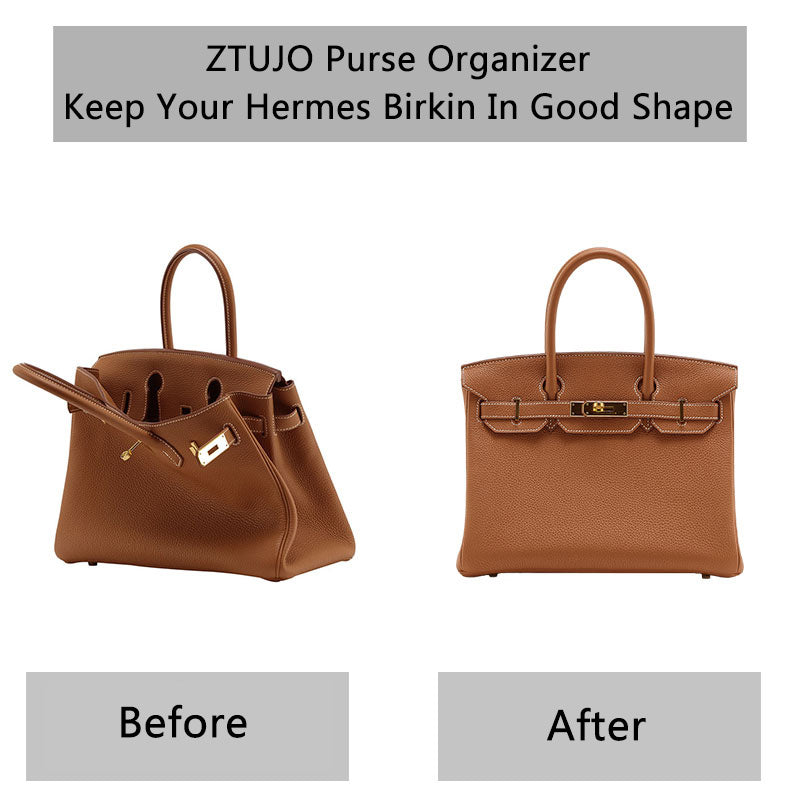 DGAZ Silk Purse Organizer Insert Fits LV Speedy 16/20/25/30/35/45  bags，Silky Smooth Bag Organizer，Luxury Handbag & Tote Shaper（Global  Brown，SP35）
