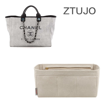 Bag Organizer for Chanel Deauville Medium - Premium Felt (Handmade/20  Colors) : Handmade Products 