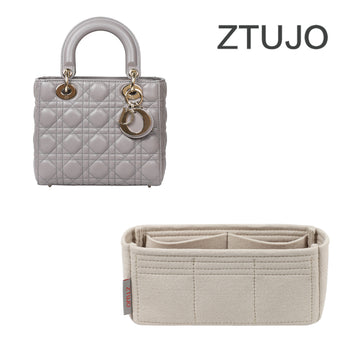 ZTUJO Purse Organzier, Bag Organizer with Metal Zipper (Medium, Beige) :  .in: Bags, Wallets and Luggage