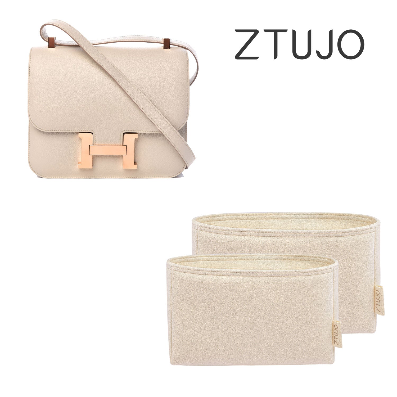 Organizer Per Borsa Hermes Evelyne 16/29/33 - Insert Divisorio Grigio - Foto 5