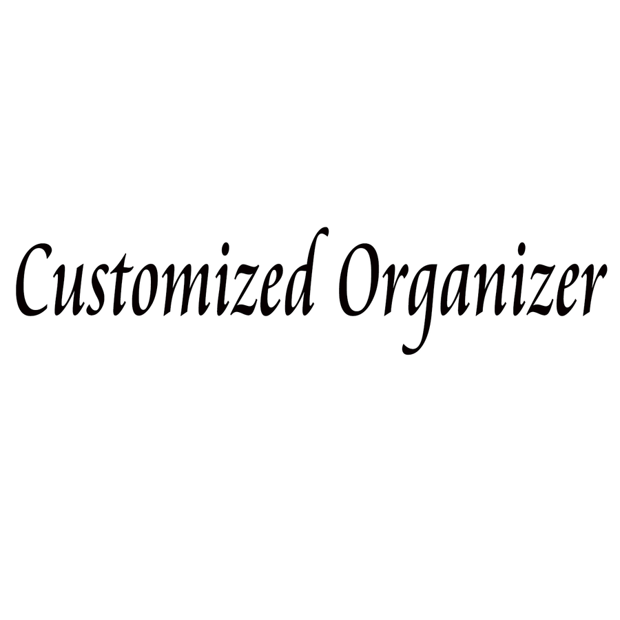 Carmel Organizer] Felt Purse Insert with Middle Zip Pouch, Customized
