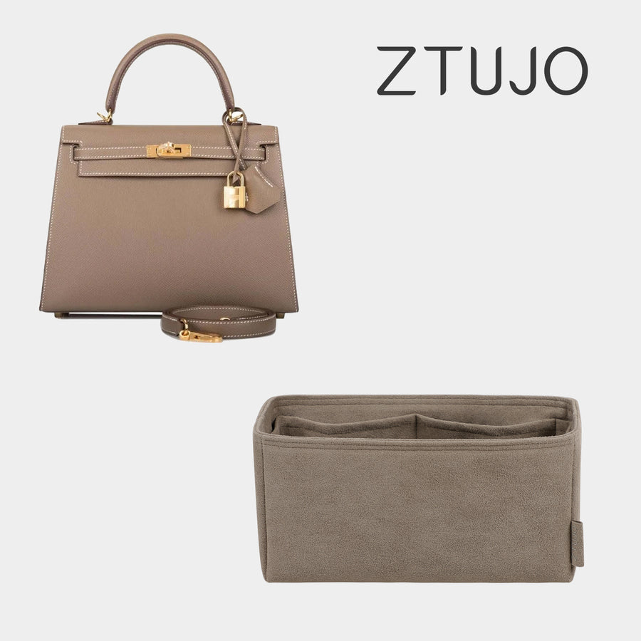 Top Premium High End Version Alcantara Material of Purse Organizer Specially For HERMES KELLY 25 KELLY 28 KELLY 32 KELLY 35 Kelly 40