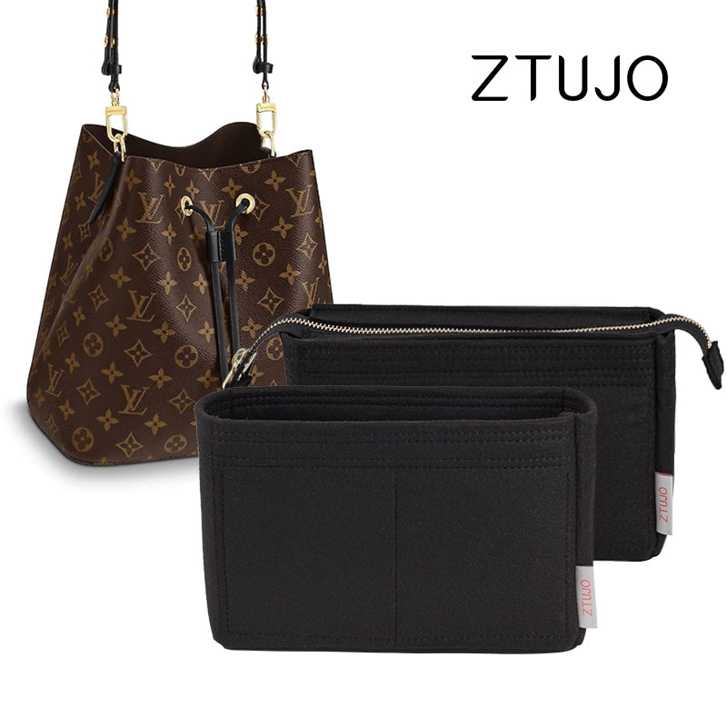 ZTUJO Purse Organizer For LV NeoNoe - 2 Pack Set With Zipper For Bag Organization