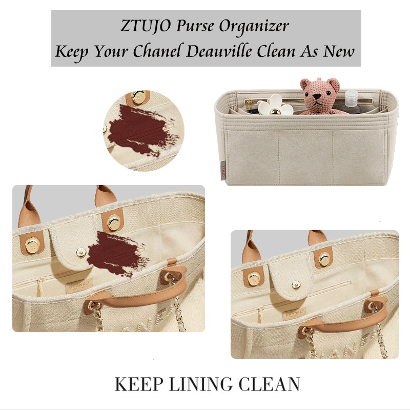 PREMIUM HIGH END VERSION OF PURSE ORGANIZER SPECIALLY FOR Chanel Deauville Small/Medium/Large/XLarge