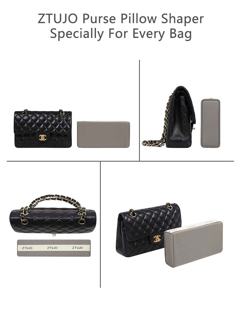 Lckaey Bag Organizer Insert for Chanel Classic Flap Medium bag Shaper Purse  Insert - Premium Handbag Felt Organizer 2009Claret-M