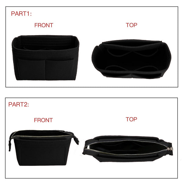 ZTUJO Purse Organizer, Bag Organizer, Insert Purse Organizer With 2 Packs  In One Set For LV NeoNoe Noé Series perfectly